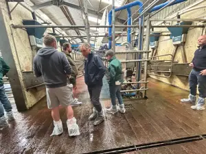 ABS Genus Dairy farmers travel over to see (IG) Ireland Genetics progeny on home soil SOLNUA 4.Genus Bourkes Parlour Photo