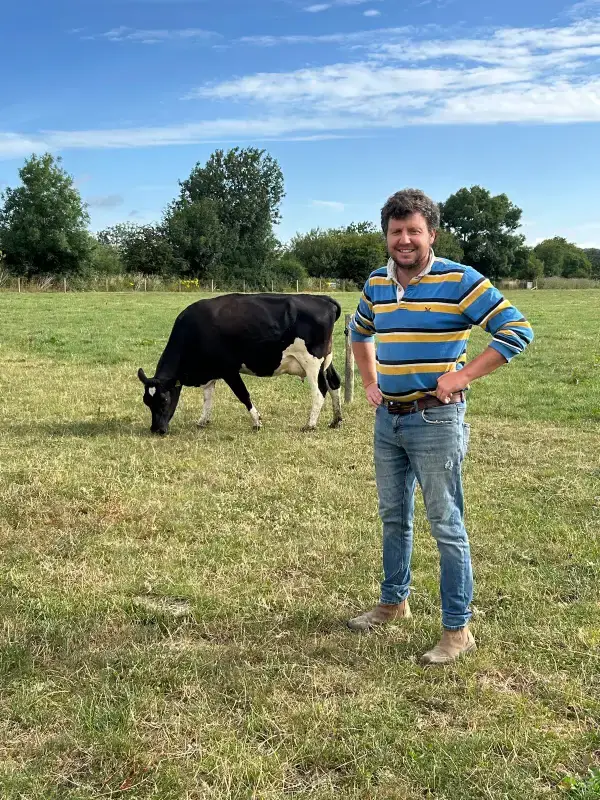 Ben Miller on farm